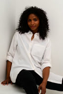 KAFFE Kanaya Oversized White Shirt