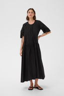 InWear Haze Βαμβακερό Μαύρο Φόρεμα