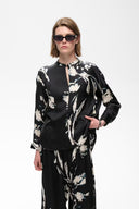 InWear Meadowiw Black Painted Flower Μπλούζα