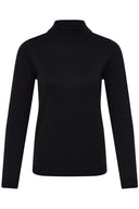 ICHI Ihluls Turtleneck Μαύρο Πουλόβερ