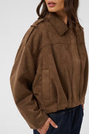 KAFFE Kagalikea Suede Cropped Jacket