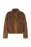 KAFFE Kagalikea Suede Cropped Jacket