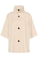 INWEAR Hollyniw Μπεζ Κάπα Με Ψηλό Γιακά