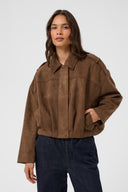 KAFFE Kagalikea Suede Cropped Jacket