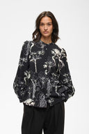 InWear Makennaiw Μαύρο Botanical Πουκάμισο