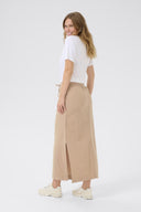 KAFFE Kanaya Maxi Skirt Beige