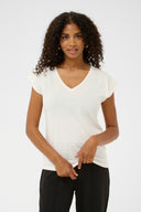 KAFFE Kalise Chalk T-Shirt