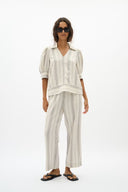InWear Edithw Λινή Ριγέ Μπλούζα