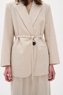 INWEAR NaxalW Jacket With Belt Ecru
