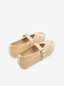 KMB Doris Raffia Mary Jane Ballerinas