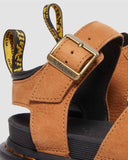 DR. MARTENS Blaire Athena Leather Strap Sandals Brown