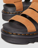 DR. MARTENS Blaire Athena Leather Strap Sandals Brown