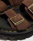 DR. MARTENS Zebzag Nubuck Platform Σανδάλια Καφέ