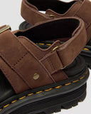 DR. MARTENS Zebzag Nubuck Platform Σανδάλια Καφέ