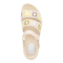 HEY DUDE Delray Buckle Cottage Crochet Egret/Lavender