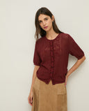 YERSE Pointelette Κοντομάνικη Ζακέτα