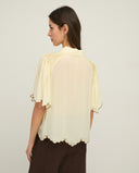 YERSE Vanilla Embroidered Shirt