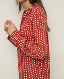 YERSE Geometric Print Midi Φόρεμα