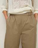 YERSE Straight Poplin Παντελόνι Χακί