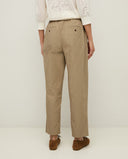 YERSE Straight Poplin Παντελόνι Χακί
