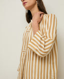 YERSE Striped Mao-neck Πουκάμισο