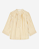 YERSE Striped Mao-neck Πουκάμισο