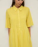 YERSE Midi Κίτρινο Φόρεμα