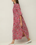 YERSE Floral Midi Dress