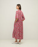 YERSE Floral Midi Dress