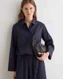 YERSE 45825 Navy Poplin Πουκάμισο