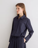 YERSE 45825 Navy Poplin Πουκάμισο