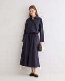 YERSE 45826 Navy Poplin Φούστα