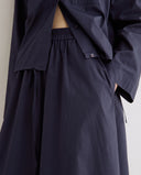 YERSE 45826 Navy Poplin Φούστα