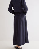 YERSE 45826 Navy Poplin Φούστα