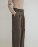 YERSE 45855 Wide Leg Cargo Παντελόνι