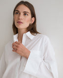 YERSE 45878 White Oversized Πουκάμισο