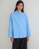 YERSE 45878 Blue Oversized Πουκάμισο