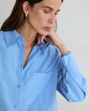 YERSE 45878 Blue Oversized Πουκάμισο