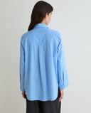 YERSE 45878 Blue Oversized Πουκάμισο