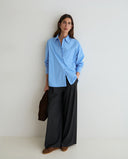 YERSE 45878 Blue Oversized Πουκάμισο