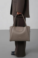 LANCASTER Ida Double Galet Large Tote Δερμάτινη Τσάντα