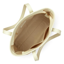 LANCASTER Rattan Shoulder Beige Tote Bag