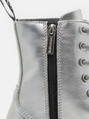 DR. MARTENS Jadon Silver Metallic Tumble Boots