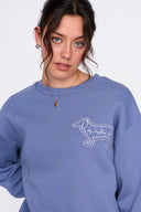 24COLOURS Blue Dog Sweatshirt