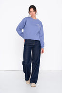 24COLOURS Blue Dog Sweatshirt