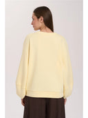 24COLOURS Oversized Κίτρινο Φούτερ