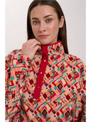24COLOURS Geometric Fleece Πουλόβερ