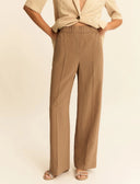 EMME BY MARELLA Angolo Camel Ριγέ Παντελόνι