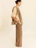 EMME BY MARELLA Angolo Camel Ριγέ Παντελόνι