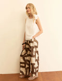 EMME BY MARELLA Albero Printed Twill Παντελόνι